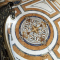 Factory Directly abstract pattern natural marble waterjet medallion